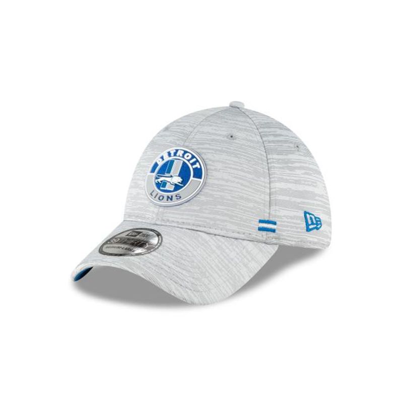 NFL Detroit Lions Fall Sideline Historic 39Thirty Stretch Fit (VEU2484) - Grey New Era Caps